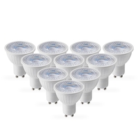 5W Warm White Dimmable LED GU10 Bulb - Pack of 10 - Flood Beam