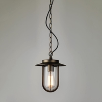 Astro Montparnasse Pendant Porch Lantern - Bronze