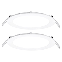 Aurora 12W Warm White LED Downlights - Pack of 2