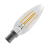 Bell 4W Cool White 470lm LED Dimmable Decorative Filament Candle Bulb - Small Bayonet Cap