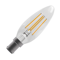 Bell 4W Cool White 470lm LED Dimmable Decorative Filament Candle Bulb - Small Bayonet Cap