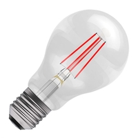 Bell 4W Red LED Decorative Filament GLS Bulb - Screw Cap