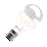 Bell 4W Warm White 470lm LED Dimmable Decorative Filament Satin GLS Bulb - Bayonet Cap