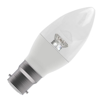 Bell 4W Warm White LED Clear Candle Bulb - Bayonet Cap