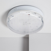 Clear Round 24W Hublot LED Surface Panel with Non Permanent Emergency Light IP65 285 mm