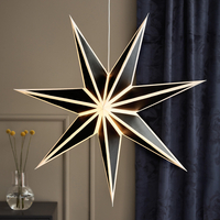 Edit Averie Hanging Star Decoration - Black