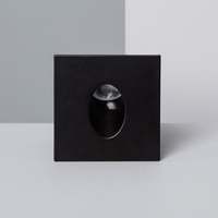 Edit Blake Warm White LED Recessed Wall Light - Black