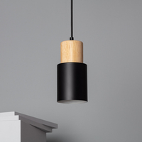 Edit Kidonge Ceiling Pendant Light - Black & Wood