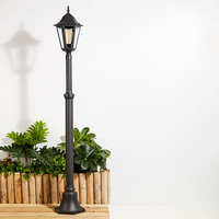 Edit Traditional Lamp Post - Black
