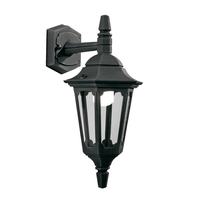 Elstead Parish Mini Outdoor Hanging Lantern Wall Light - Black