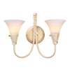 Emily 2 Light Wall Light - Ivory/Gold