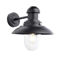 Endon Hereford Outdoor Wall Light - Matt Black