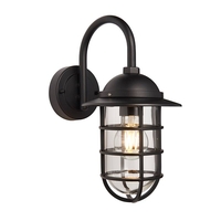Endon Port Outdoor Wall Light - Black