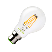 Envirolight 6W Warm White LED Decroative Filament GLS Bulb - Bayonet Cap