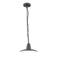 Faro Barcelona Ellen LED Outdoor Porch Pendant Light - Dark Grey