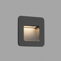 Faro Barcelona Nase-1 LED Recessed Outdoor Wall Light - Dark Grey