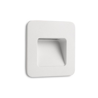 Faro Barcelona Nase-1 LED Recessed Outdoor Wall Light - Matt White