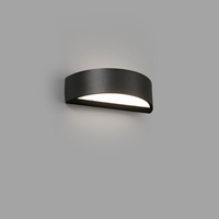 Faro Barcelona Oval LED Outdoor Up & Down Wall Light - Dark Grey