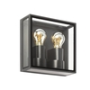 Faro Barcelona Pomo Outdoor Lantern Wall Light - Dark Grey