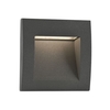 Faro Barcelona Sedna Large Square LED Outdoor Wall Light - Dark Grey