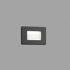 Faro Barcelona Spark-1 LED Recessed Outdoor Wall Light - Dark Grey