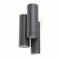 Faro Barcelona Steps Outdoor Up & Down Wall Light - Dark Grey