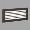 Faro Barcelona Stripe Grille LED Outdoor Brick Wall Light - Dark Grey