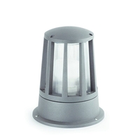 Faro Barcelona Surat Outdoor Pedestal Light - Dark Grey