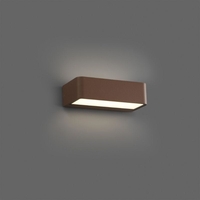 Faro Barcelona Takua LED Outdoor Up & Down Wall Light - Rust Brown