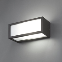 Faro Barcelona Tejo Outdoor Flush Wall Light - Dark Grey