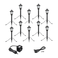 Garden 24V Coach Lantern LED Outdoor Post Light - 10 Lights