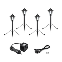 Garden 24V Coach Lantern LED Outdoor Post Light - 4 Lights
