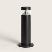 Inti Edit 6W Warm White LED Outdoor Bollard Light 30cm - Black