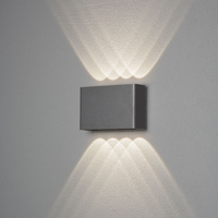 Konstsmide Chieri Grande LED Outdoor Up & Down Wall Light - Dark Grey