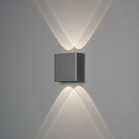 Konstsmide Chieri LED Outdoor Up & Down Wall Light - Dark Grey
