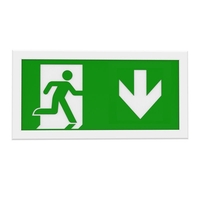 Kosnic Kalem Daylight Surface Mount Maintained/Non Maintained LED Emergency Exit Sign Box