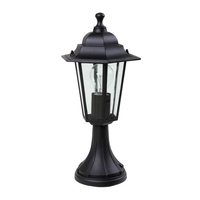 Lutec Corniche Outdoor Pedestal Light - Black