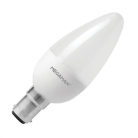 Megaman 5.5W Cool White LED Candle Bulb - Small Bayonet Cap