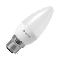 Megaman 5.5W Warm White LED Candle Bulb - Bayonet Cap