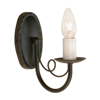 Minster 1 Light Wall Light - Black/Gold