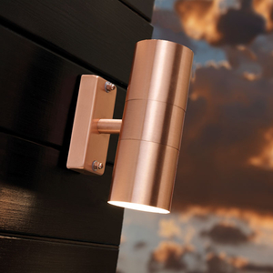 Nordlux Tin Twin Outdoor Wall Light - Copper