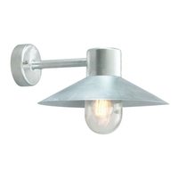 Norlys Lund Outdoor Wall Light - Galvanised Steel