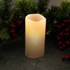 Outdoor Battery Operated LED Flickering Candle with Timer - Medium