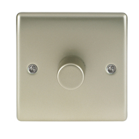Pearl Nickel Low Profile 1 Gang 2 Way Dimmer Switch