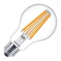 Philips Classic 10.5W Warm White LED Decorative Filament GLS Bulb - Screw Cap