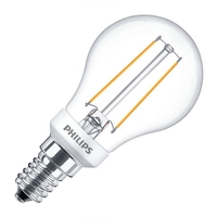 Philips Classic 2.7W Warm White Dimmable LED Decorative Filament Golf Ball Bulb - Small Screw Cap