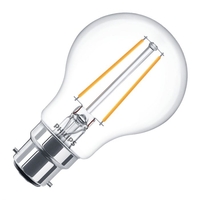 Philips Classic 5.5W Warm White Dimmable LED Decorative Filament GLS Bulb - Bayonet Cap