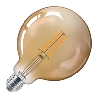 Philips Classic 8W Very Warm White Dimmable LED Decorative Filament 120mm Gold Globe Bulb - Screw Cap