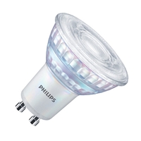 Philips CorePro 4W Warm White 2700K 345lm Dimmable LED GU10 Bulb - Flood Beam