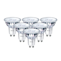 Philips CorePro LEDspot 5W Warm White 3000k Dimmable LED GU10 Bulb - Pack of 6